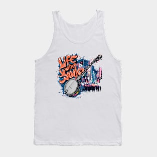 Life With Banjo, Banjo Graffiti Design Tank Top